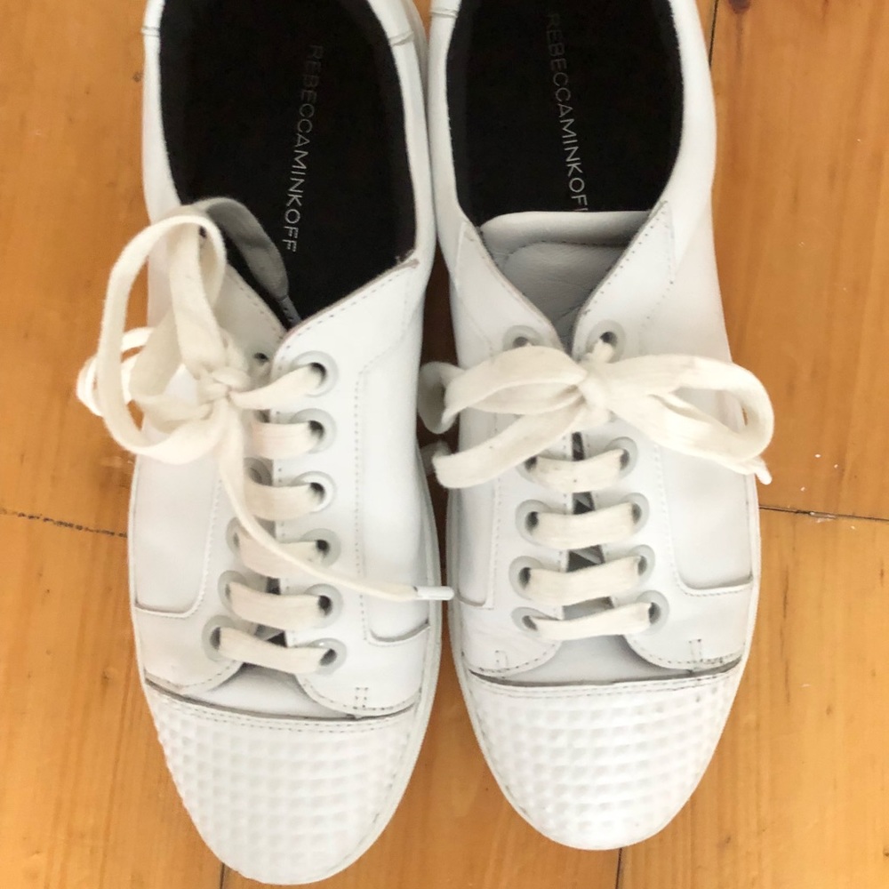 Rebecca Minkoff White Leather Sneakers